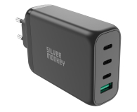 SILVER MONKEY Ładowarka do smartfonów Silver Monkey GaN 140W USB-C PD 3.1 + USB 3.0 QC B - 1224521 - zdjęcie 2
